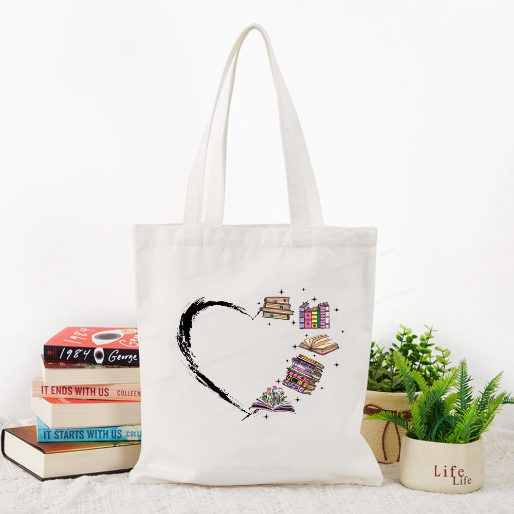 Pagewings Book Lover Tote Bag