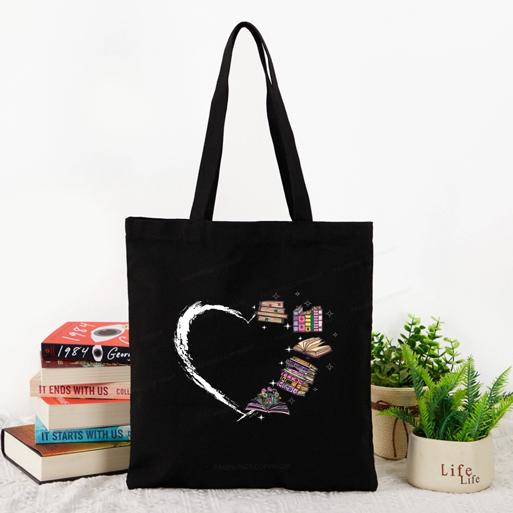 Pagewings Book Lover Tote Bag