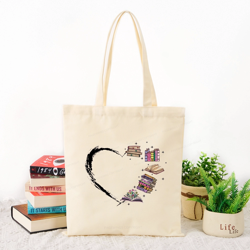 Pagewings Book Lover Tote Bag