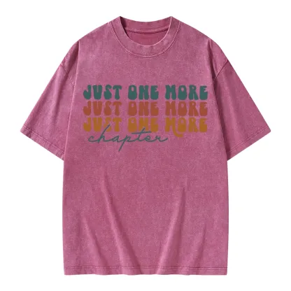 Pagewings Just One More Chapter Unisex Washed T-shirt