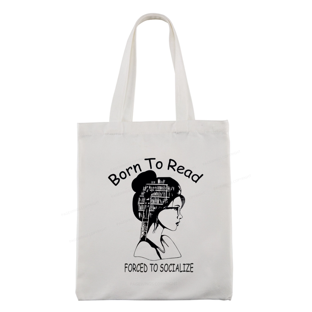 Pagewings Born To Read Tote Bag