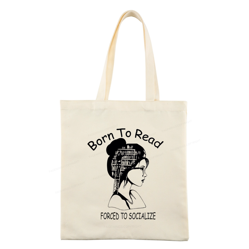 Pagewings Born To Read Tote Bag