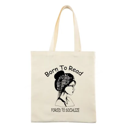Pagewings Born To Read Tote Bag