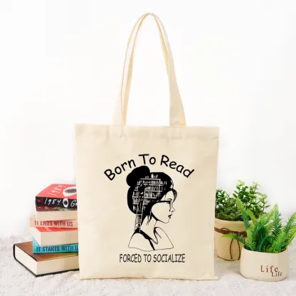 Pagewings Born To Read Tote Bag