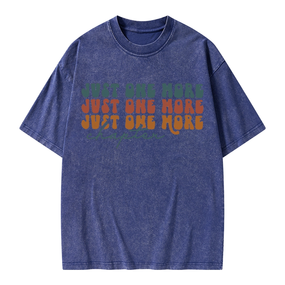 Pagewings Just One More Chapter Unisex Washed T-shirt