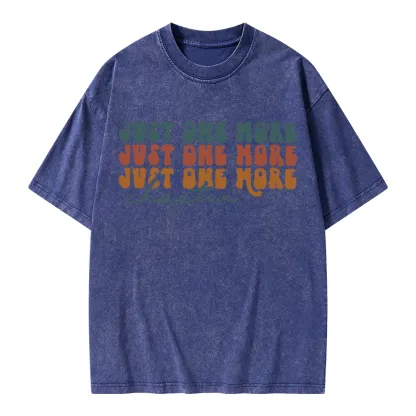 Pagewings Just One More Chapter Unisex Washed T-shirt