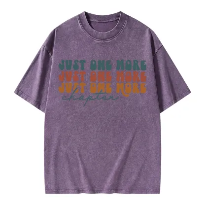 Pagewings Just One More Chapter Unisex Washed T-shirt