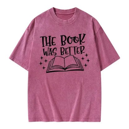 Pagewings The Book Was Better Unisex Washed T-shirt