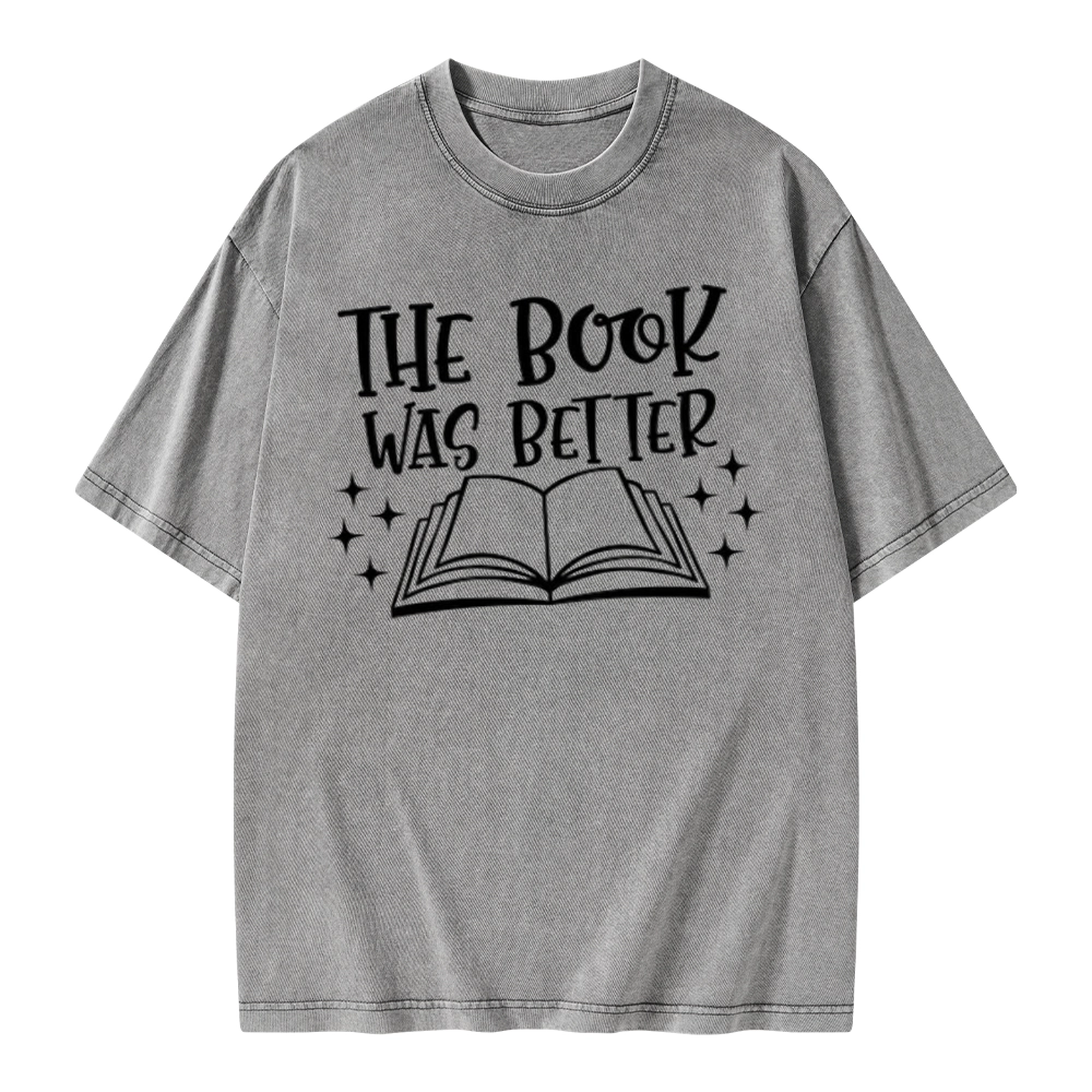 Pagewings The Book Was Better Unisex Washed T-shirt