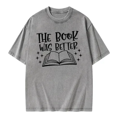 Pagewings The Book Was Better Unisex Washed T-shirt