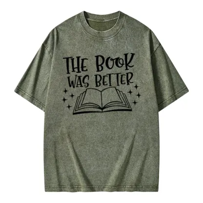 Pagewings The Book Was Better Unisex Washed T-shirt