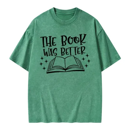 Pagewings The Book Was Better Unisex Washed T-shirt