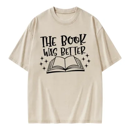 Pagewings The Book Was Better Unisex Washed T-shirt