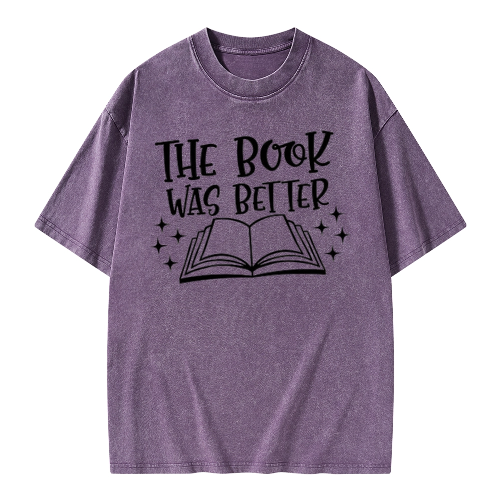 Pagewings The Book Was Better Unisex Washed T-shirt