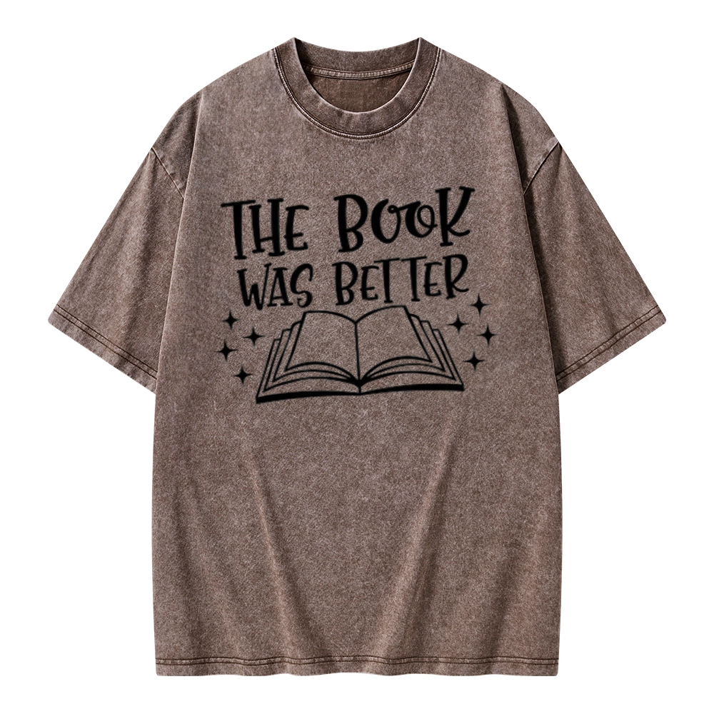 Pagewings The Book Was Better Unisex Washed T-shirt