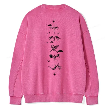 Pagewings Basgiath War College 2-Sided Unisex Washed Sweatshirt