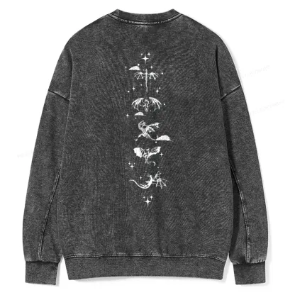 Pagewings Basgiath War College 2-Sided Unisex Washed Sweatshirt