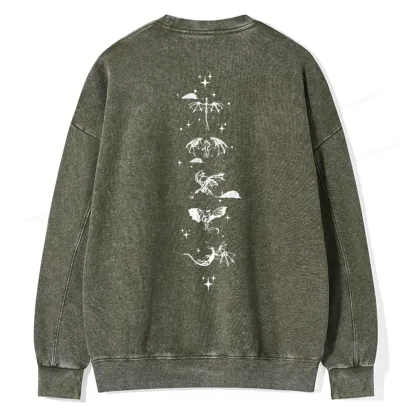 Pagewings Basgiath War College 2-Sided Unisex Washed Sweatshirt