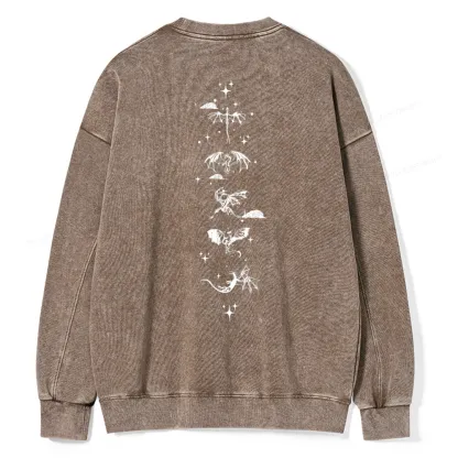 Pagewings Basgiath War College 2-Sided Unisex Washed Sweatshirt