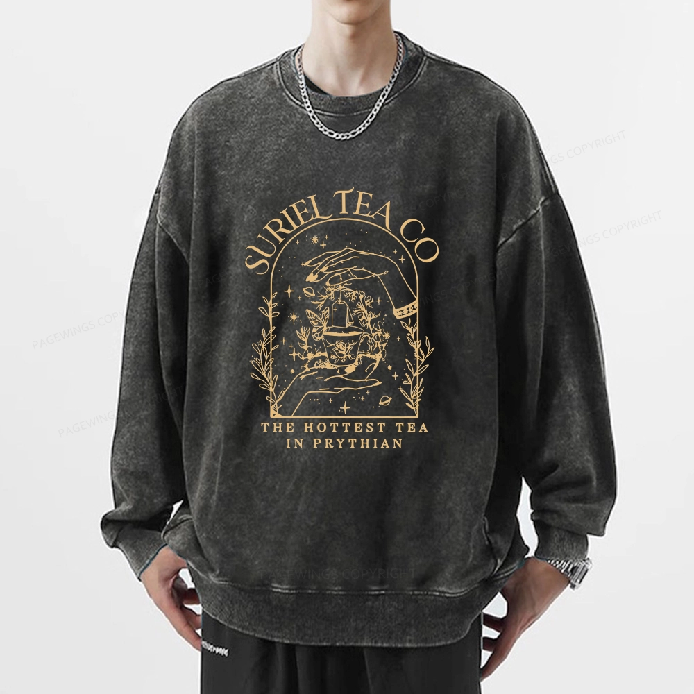 Pagewings A Court Of Thorns And Roses Unisex Washed Sweatshirt