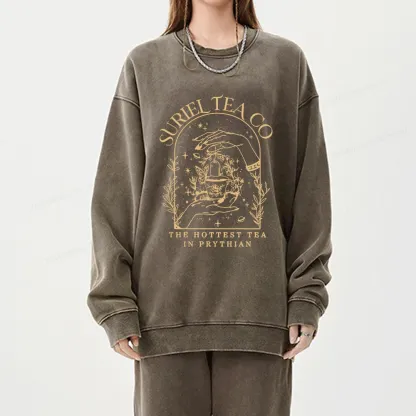 Pagewings A Court Of Thorns And Roses Unisex Washed Sweatshirt