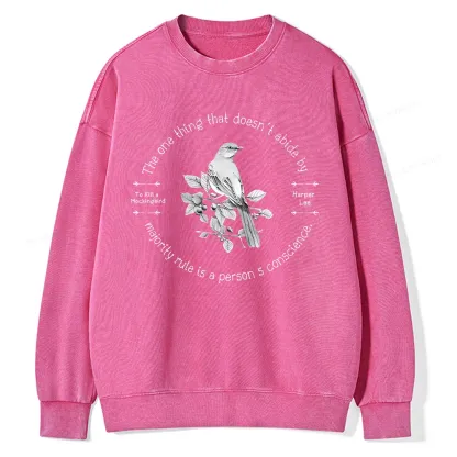 Pagewings To Kill a Mockingbird Unisex Washed Sweatshirt