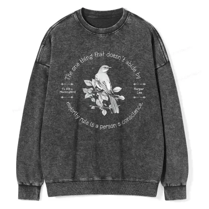 Pagewings To Kill a Mockingbird Unisex Washed Sweatshirt