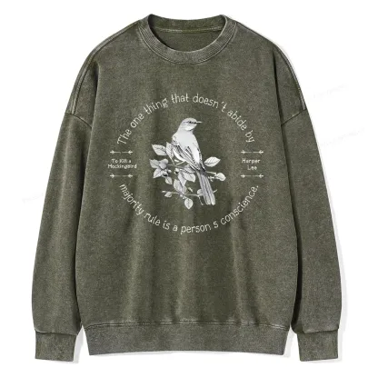 Pagewings To Kill a Mockingbird Unisex Washed Sweatshirt