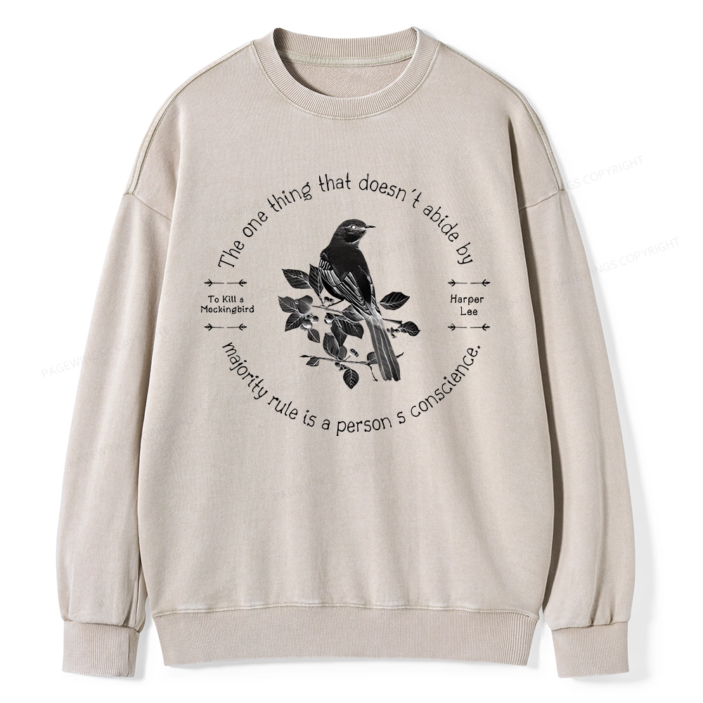 Pagewings To Kill a Mockingbird Unisex Washed Sweatshirt