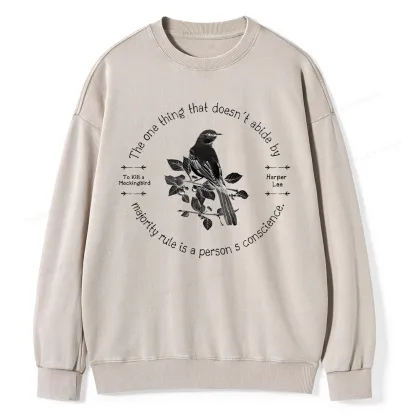 Pagewings To Kill a Mockingbird Unisex Washed Sweatshirt