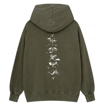 Pagewings Basgiath War College 2-Sided Unisex Washed Hoodie