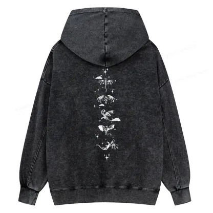 Pagewings Basgiath War College 2-Sided Unisex Washed Hoodie
