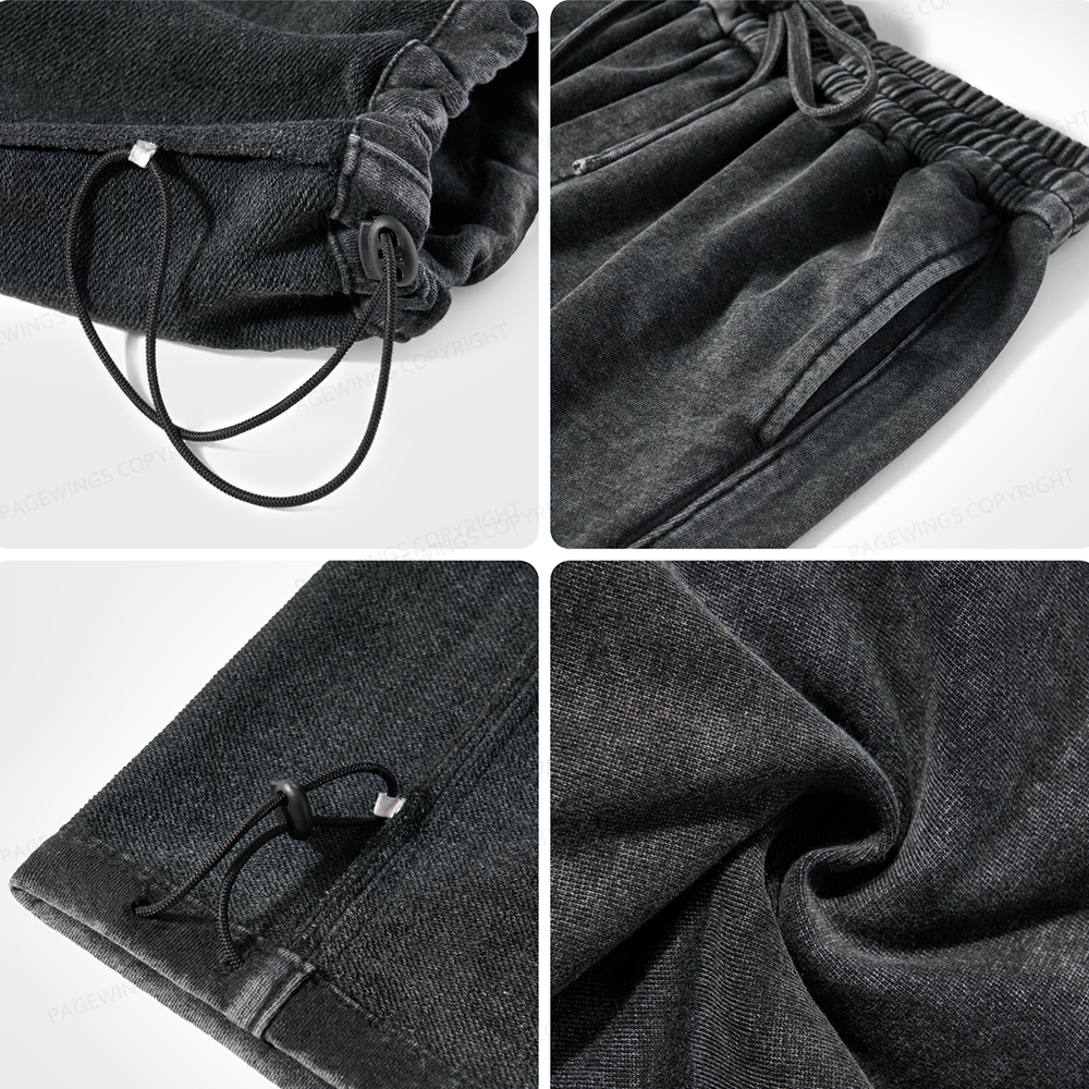 A-直筒卫裤裤上架模版Pagewings I'm With The Banned Unisex Washed Sweatpants