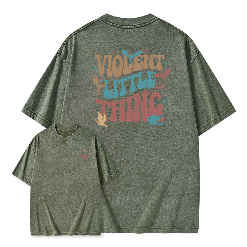 Pagewings Violent Little Thing Unisex Washed T-shirt