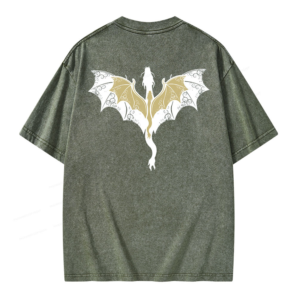 Pagewings Fourth Wing Unisex Washed T-shirt