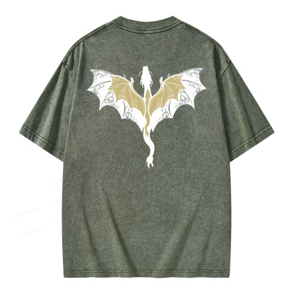 Pagewings Fourth Wing Unisex Washed T-shirt