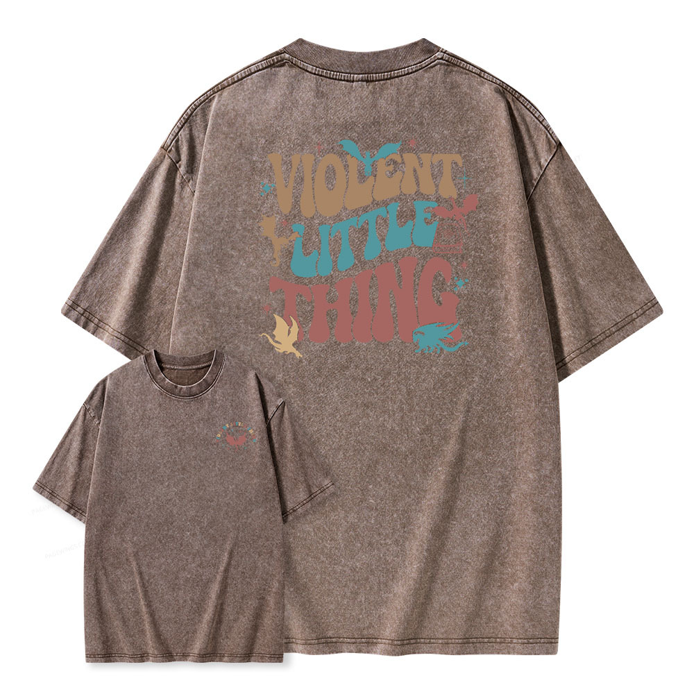 Pagewings Violent Little Thing Unisex Washed T-shirt