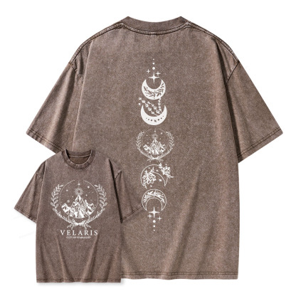 Pagewings Thorns And Roses Court Of Dreams Unisex Washed T-shirt