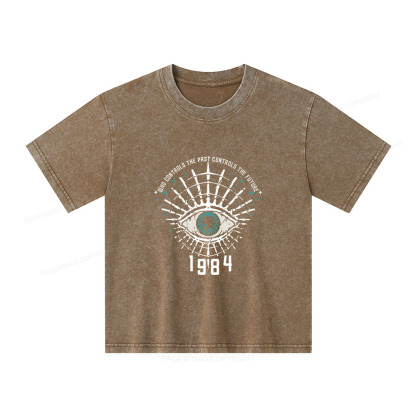 Pagewings George Orwell 1984 Unisex Kids Washed T-shirt