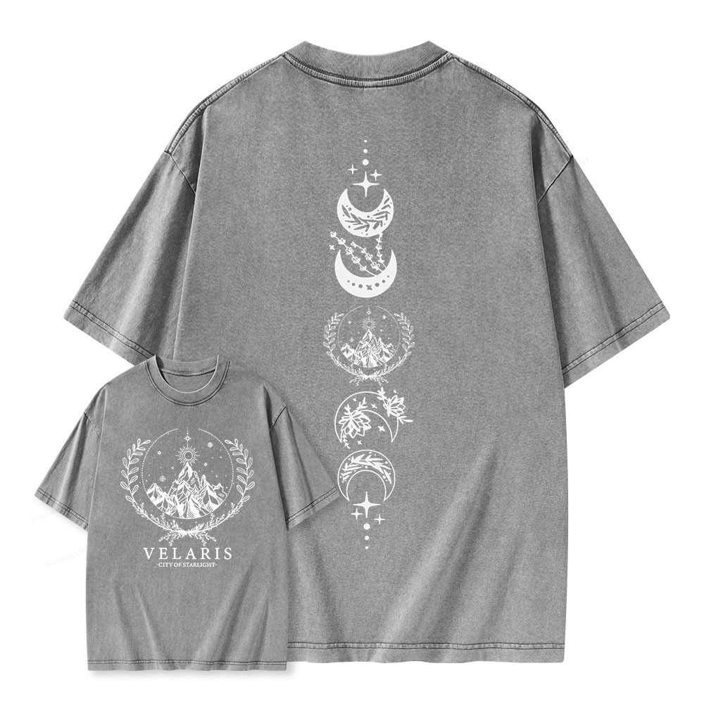 Pagewings Thorns And Roses Court Of Dreams Unisex Washed T-shirt