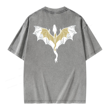 Pagewings Fourth Wing Unisex Washed T-shirt