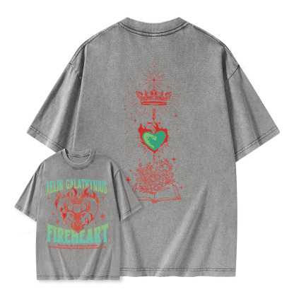 Pagewings Aelin Galathynius Fireheart Unisex Washed T-shirt