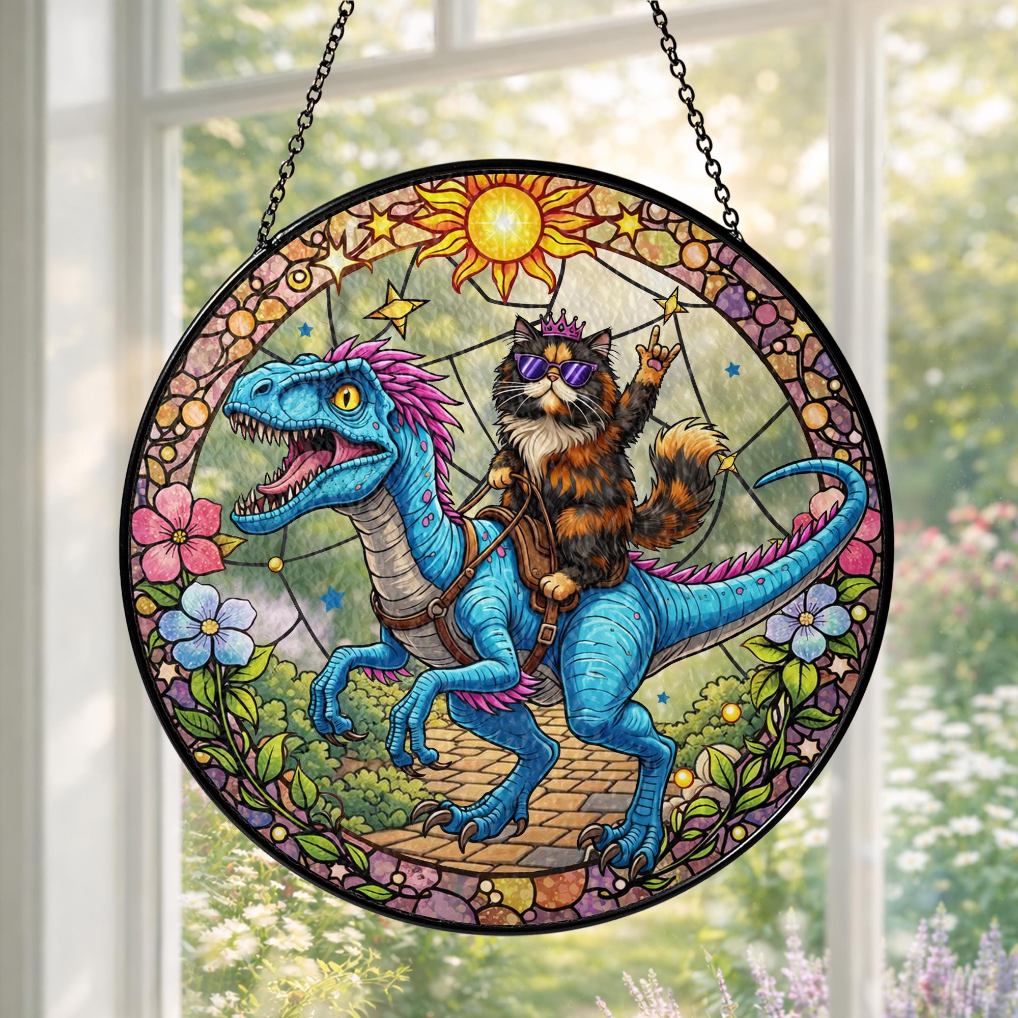 Pagewings Sci-Fi Book Fan Window Hanging Christmas Ornament