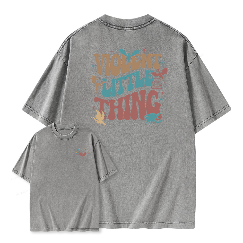 Pagewings Violent Little Thing Unisex Washed T-shirt