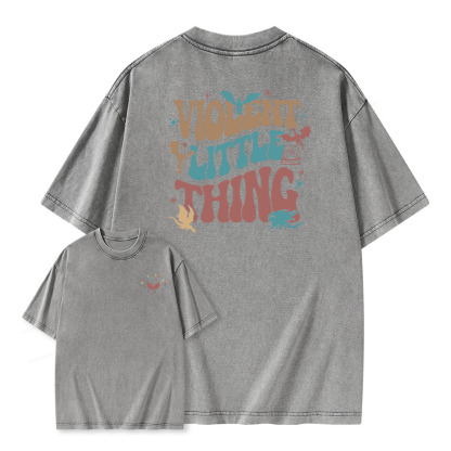 Pagewings Violent Little Thing Unisex Washed T-shirt