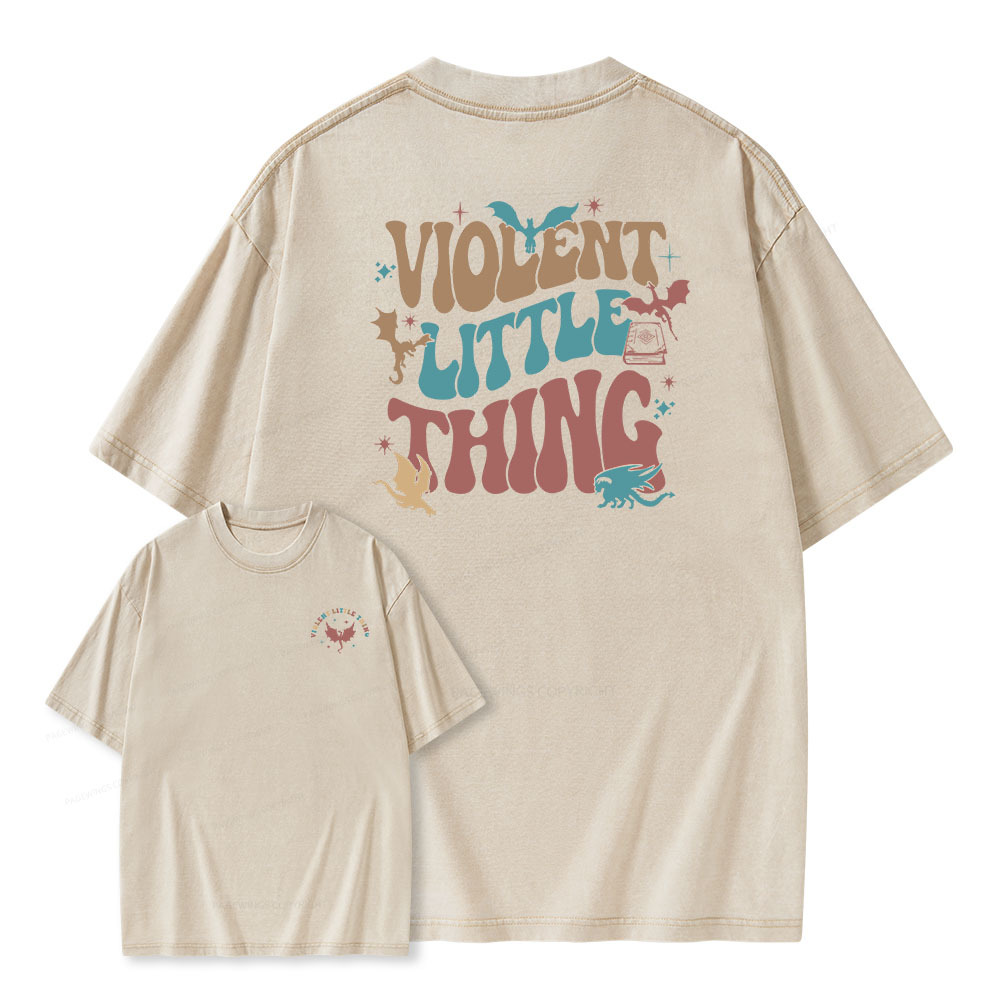 Pagewings Violent Little Thing Unisex Washed T-shirt