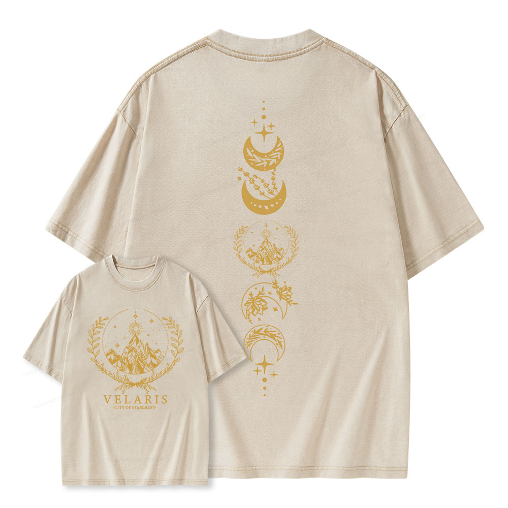 Pagewings Thorns And Roses Court Of Dreams Unisex Washed T-shirt