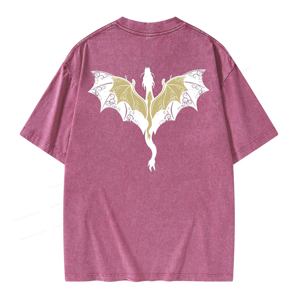 Pagewings Fourth Wing Unisex Washed T-shirt