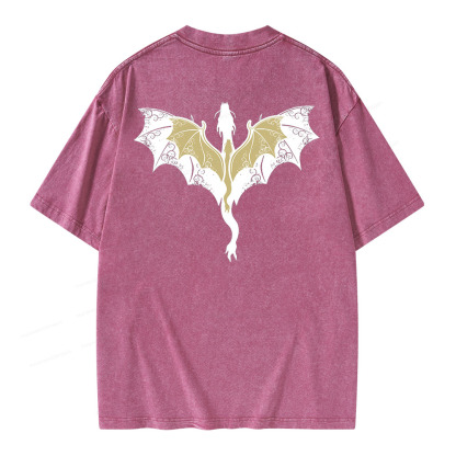 Pagewings Fourth Wing Unisex Washed T-shirt