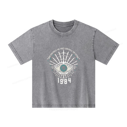 Pagewings George Orwell 1984 Unisex Kids Washed T-shirt